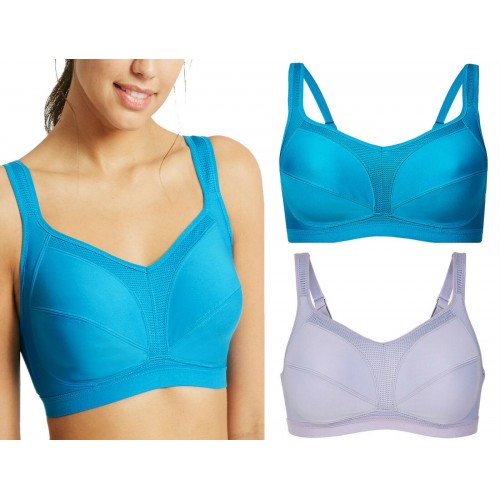 M&s High Impact Total Support Sports Bra Non-padded Non-wired Gym