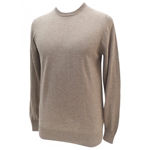 M&s Mens Jumper Crew Neck Cotton Blend Pullovers S [Size: XL Main Colour: Mocha]