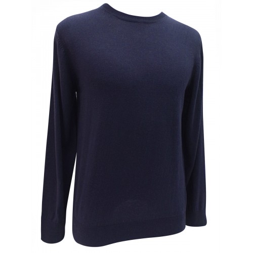 M&s Mens Jumper Crew Neck Cotton Blend Pullovers S [Size: S Main Colour: Royal Blue]