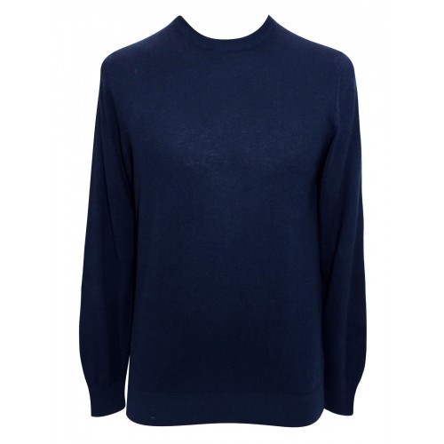 M&s Mens Jumper Crew Neck Cotton Blend Pullovers S [Size: M Main Colour: Navy Blue]