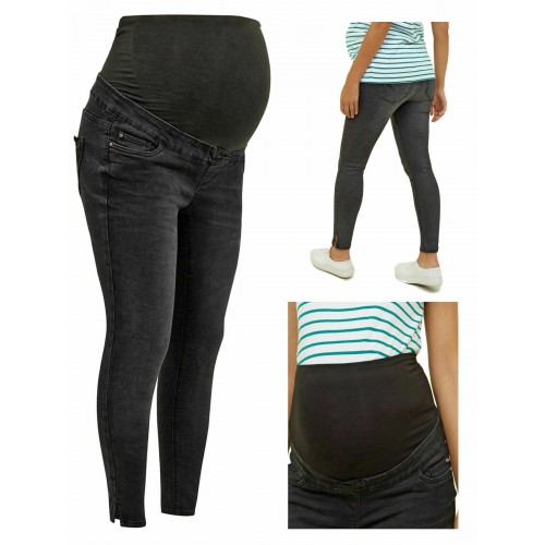 New Look Maternity Over Bump Jeans Black Size 8 Ri [Trouser Size: 8 Inside Leg: 30in]