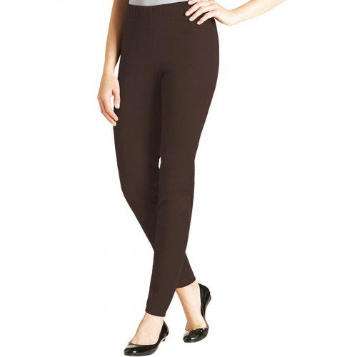 New M&s Ladies Trousers Flat Front/chinos/wide Cot [Trouser Size: 8L Trouser Style: Chocolate Treggings]