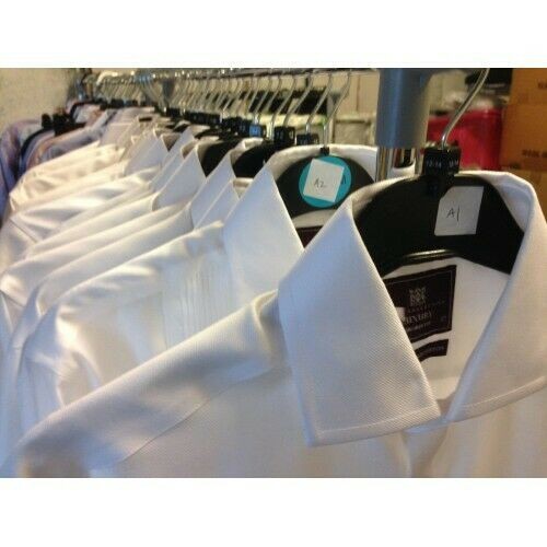 Ex M&s Mens Formal Double Cuff Long Sleeve Shirts  [Collar: 16.5in Fitting: 2