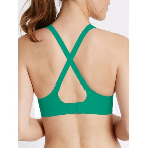 M&s High Impact Total Support Sports Bra Green Non-padded Gym 32 - 42 A - G New 2