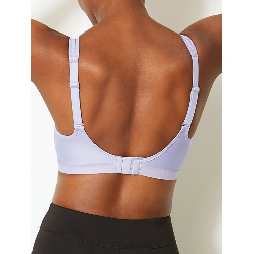 M&s Lilac 34c High Impact Total Support Sports Bra Non-padded Non-wired Gym  New, Bras & Bra Sets