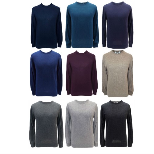 M&s Mens Jumper Crew Neck Cotton Blend Pullovers Sweaters Marks & Spencer Men`s 2