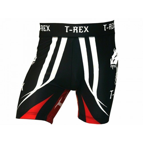  T-rex Black Red Compression Shorts Lycra Elastane Activewear Mma Design Bnwt 3