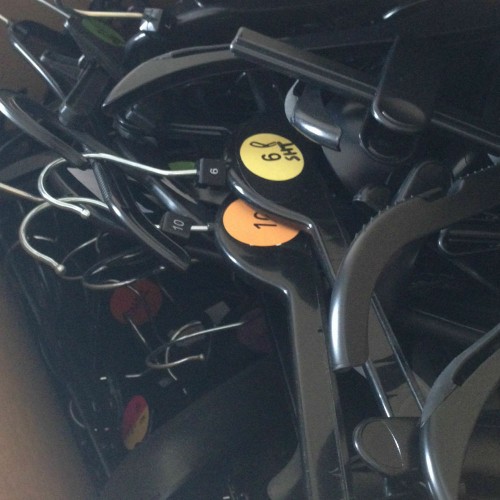 Assorted Black Coat Hangers Ex High St Store Plastic Strong Durable Used Once 3